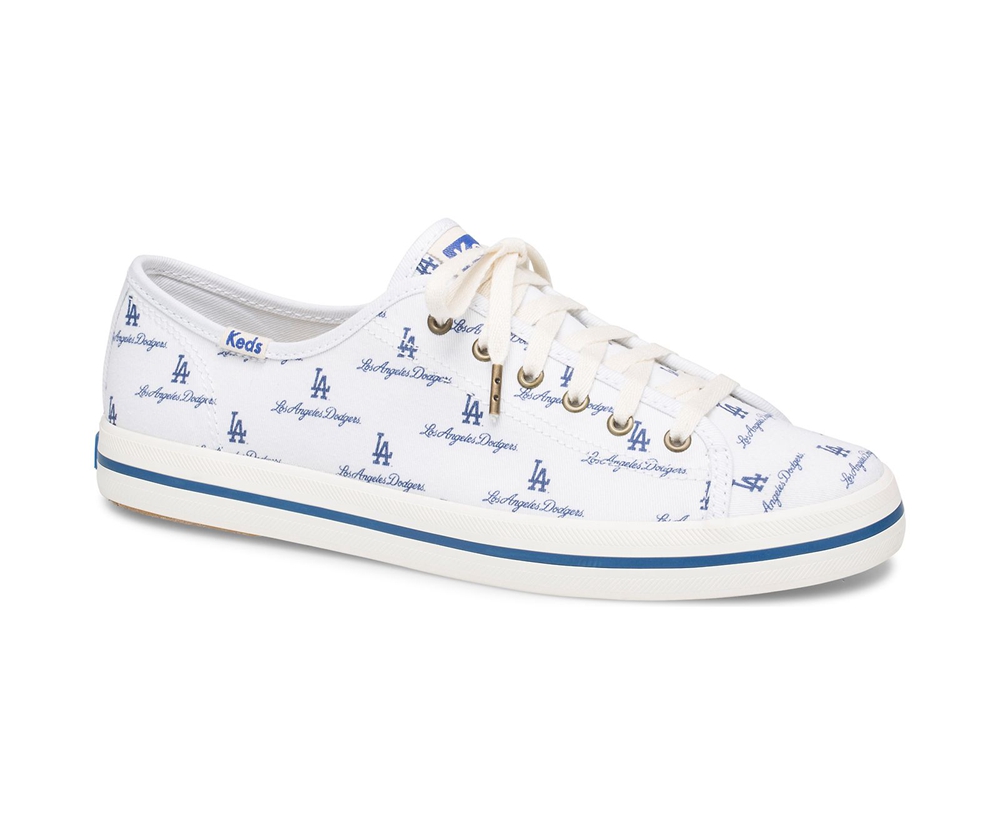 Keds Sneakers White/Blue - Kickstart MLB® - Womens YORGIE-712